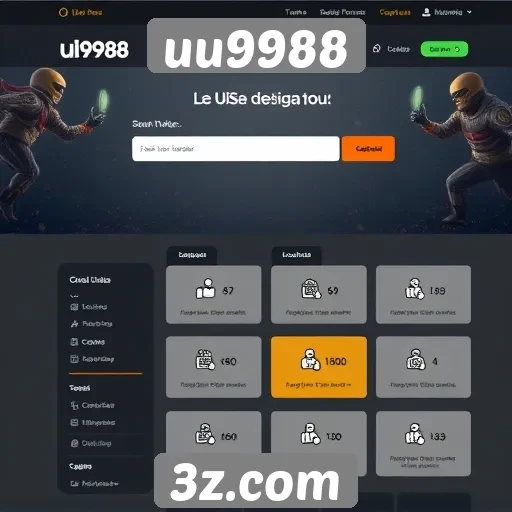 Análise da interface do usuário do site uu9988